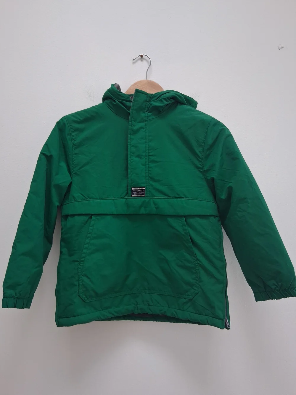 Zara Kids Green Outerwear Functional Clothing Kangaroo Jacket Size 9 School